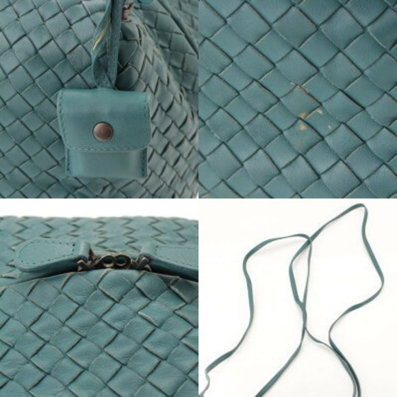 Bottega Veneta Intrecciato Shoulder Bag Green - Picture 8 of 10